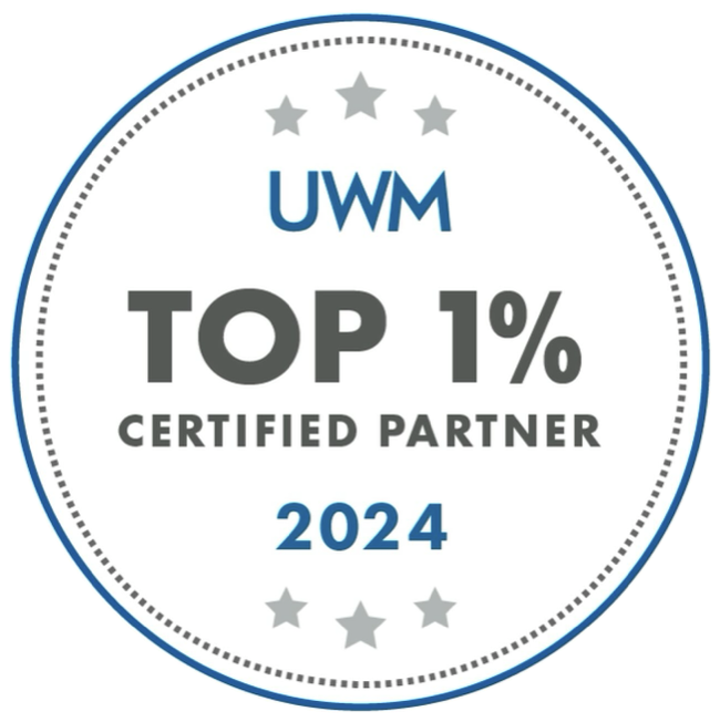 UWM 2024 top 1% certified partner award to Lana Loan LLC