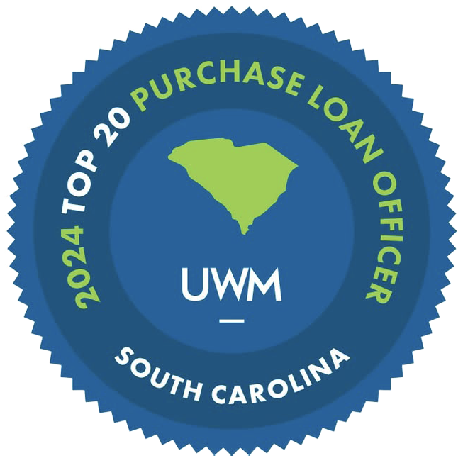 UWM 2024 Top 20 Purchase Loan Officer in South Carolina