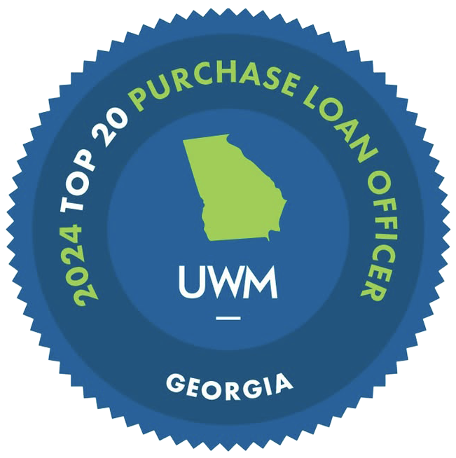 UWM 2024 TOP 20 Purchase Loan Officer in Georiga
